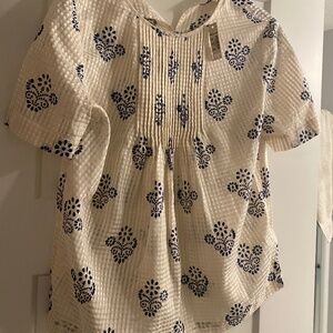 Madewell silk blend blouse